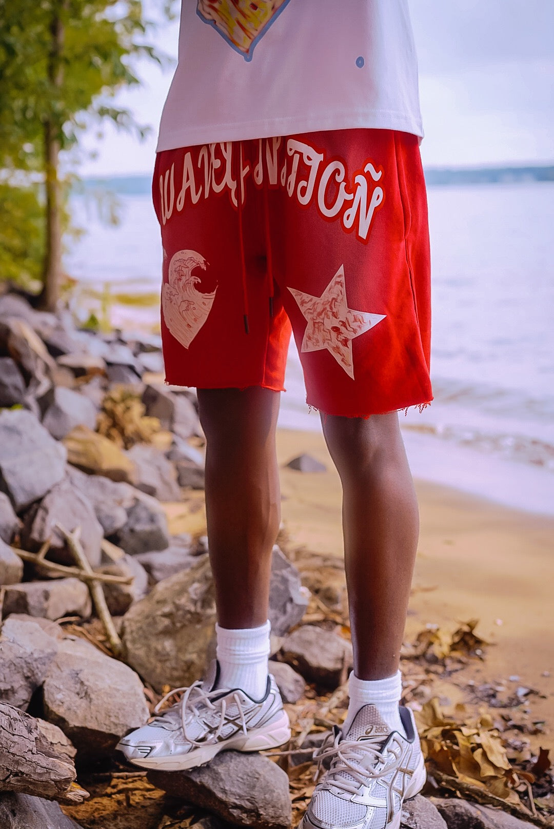 Wavey RED Shorts