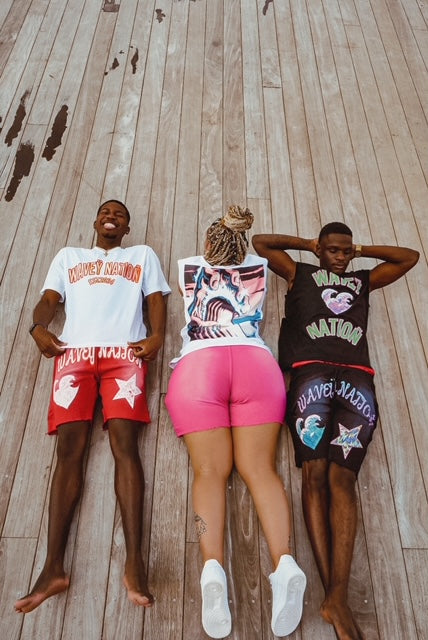 Wavey Black Shorts