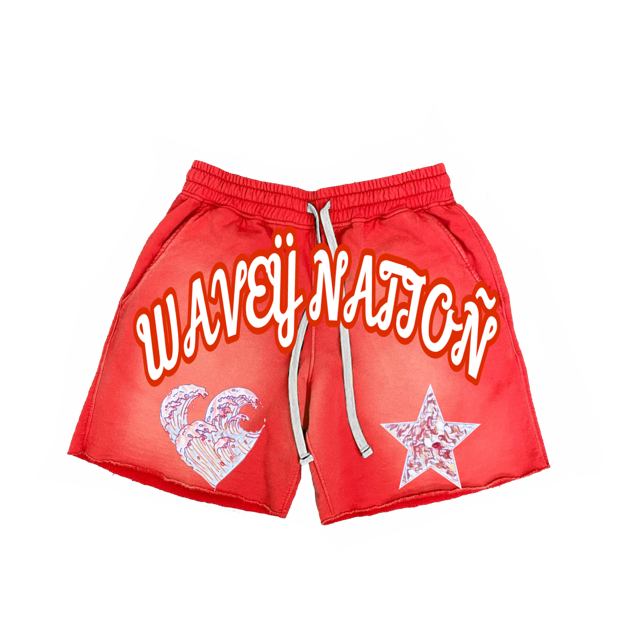 Wavey RED Shorts