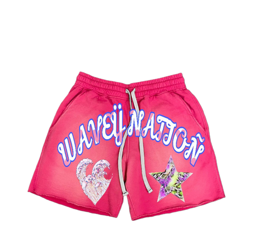 Wavey Pink Shorts